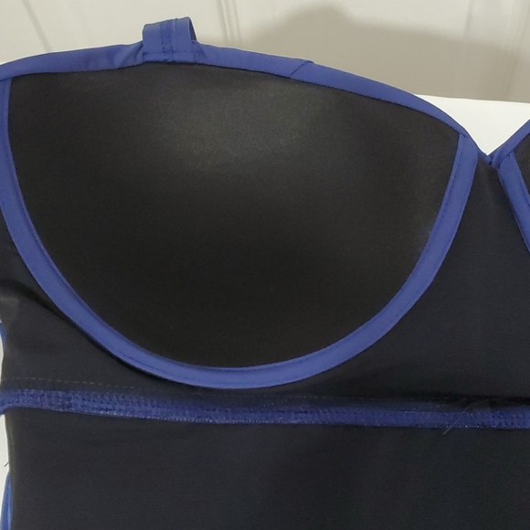 EUC ALEX MARIE Navy Swim Takini With Underwire, Adjustable Straps Size XL - Picture 6 of 9